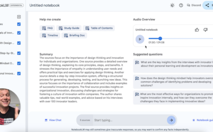 NotebookLM from Google AI Research Assistant Audio Episode Creator